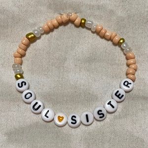 Handmade Beaded Mantra Bracelet SET (2 bracelets)